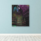 Vibrant Rings Canvas Afdruk (Insitu (Houten vloer))