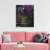 Vibrant Rings Canvas Afdruk (Insitu (Woonkamer))