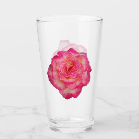 Vibrant Rose Drinking Glass Glas (Achterkant)