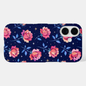 Vibrant Roses Against Starry Night Sky Case-Mate iPhone Case (Achterkant (horizontaal))