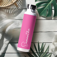 Vibrant Roze en Wit Gepersonaliseerd