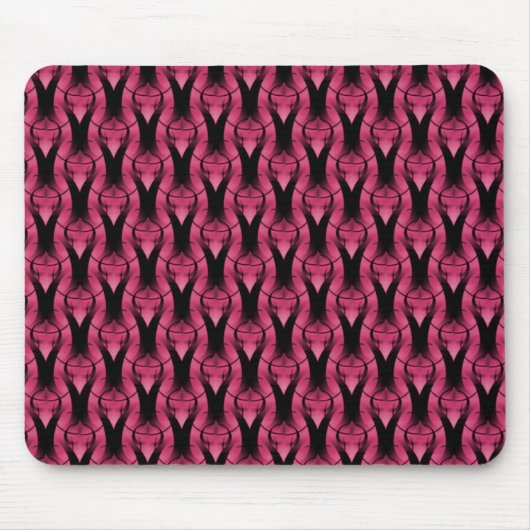 Vibrant roze moderne klassieke mousepad muismat (Voorkant)