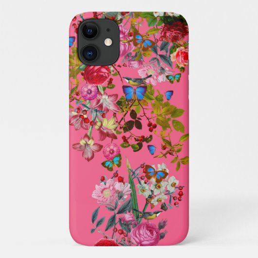 Vibrant Roze  Roos Tuin Case-Mate iPhone Case (Achterkant)