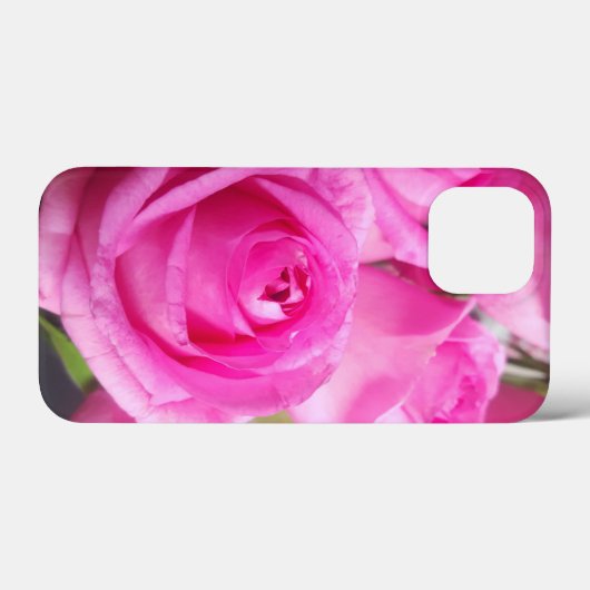 Vibrant roze rozen Case-Mate iPhone case (Achterkant (horizontaal))