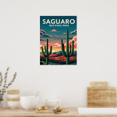 Vibrant saguaro National Park Poster (Keuken)