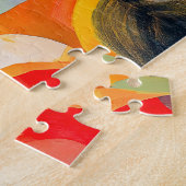 Vibrant Santorini with Colorful Domes Legpuzzel (Zijkant)