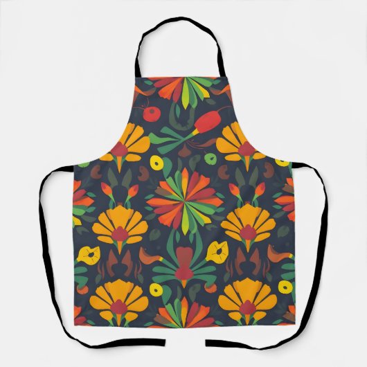 Vibrant Seamless Pattern Schort - Artistic Digital (Voorkant)