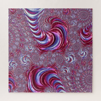 Vibrant Shiny Groovy Trippy Spiraling Fractal Art Legpuzzel