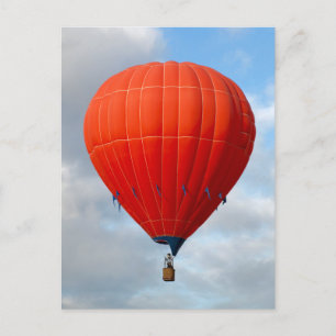 Vibrant Sinaasappel Hot Air Ballon Briefkaart