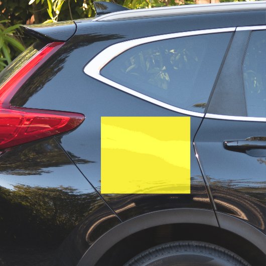Vibrant Solid Yellow Background  Sticker (Auto Zijkant)