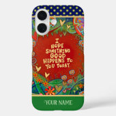 Vibrant Something Good Quote Inspirerende Naam Case-Mate iPhone Case (Achterkant)