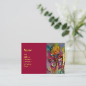 VIBRANT SPARKLINKT BUTTERFLIES IN BLAUW, rood Visitekaartje (Staand voorkant)