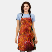 Vibrant speldenkussen Protea Flowers in Bloom Schort (Gedragen)