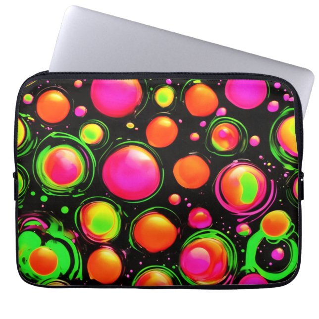 Vibrant Sphere Ballet Laptop Sleeve (Voorkant)