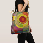 Vibrant Spiral Art Canvas tas – Bold & Artistic (Dichtbij)