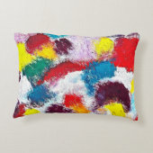 Vibrant Splash-Sierkussen Accent Kussen (Achterkant)