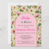 Vibrant Spring Floral Baby shower Uitnodiging (Voorkant)
