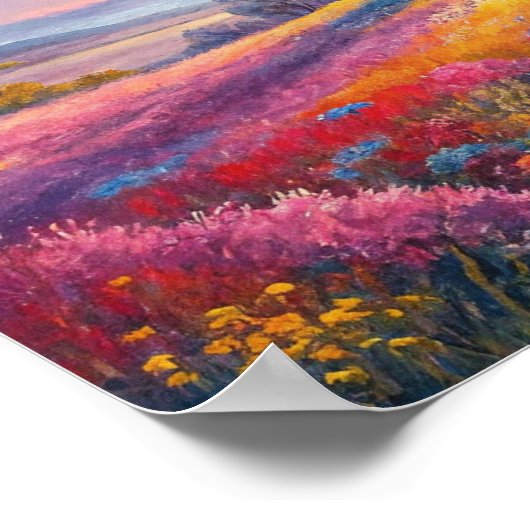 "Vibrant Spring Meadow" Poster (Hoek)