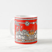 Vibrant Sri Lankan White Elephant Art Mug (Devant gauche)
