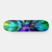 Vibrant Starburst Tie Dye Skateboard (Horizontaal)