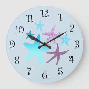 Vibrant Starfish Clock Grote Klok