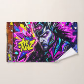 Vibrant Street Art (Serviette à main)