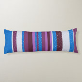 Vibrant Striped Pattern Background Lichaamskussen (Achterkant)