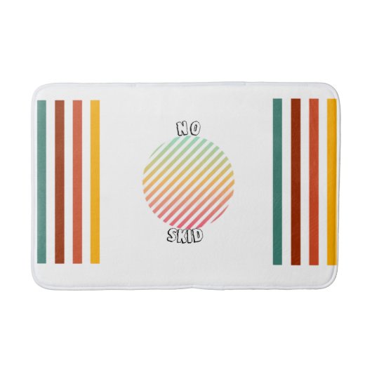 Vibrant Stripes Bathmat Badmat (Voorkant)