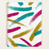 Vibrant Strokes,Teal, Magenta & Mustard pattern (Devant)