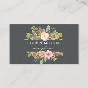 Vibrant Summer Floral VISITEKAARTJE