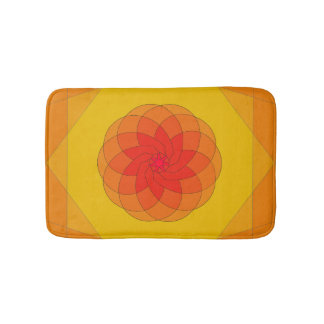 Vibrant Sunburst Design Badmat