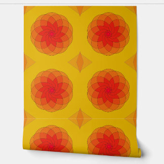 Vibrant Sunburst Design Behang