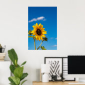 Vibrant Sunflower Bloom Poster (Thuiskantoor)