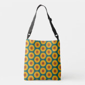 Vibrant Sunflower Crossbody Tas (Achterkant)