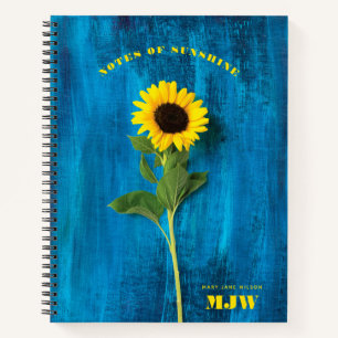 Vibrant Sunflower Yellow & Blue Notitieboek