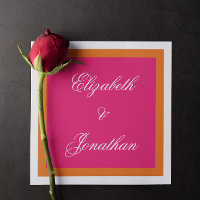 Vibrant Sunrise Minimalist Mix & Match Weddenschap