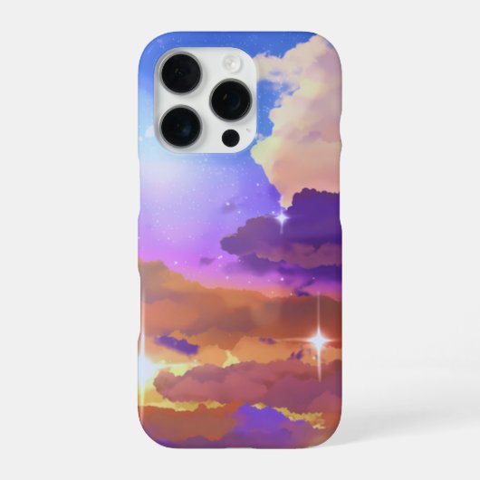 Vibrant Sunset iPhone 16 Pro Coque (Verso)
