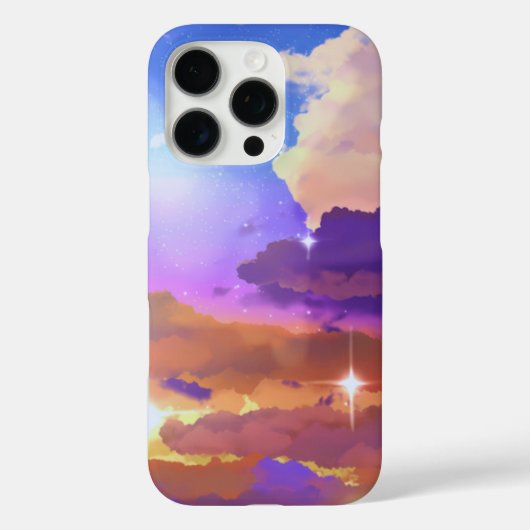 Vibrant Sunset iPhone 16 Pro Coque (Verso)