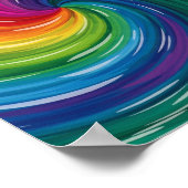 Vibrant Swirl Abstracte print (Hoek)