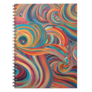 Vibrant Swirl-Notitieboek Notitieboek
