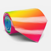 Vibrant Swirling Tie Dye Stropdas (Opgerold)