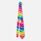 Vibrant Swirling Tie Dye Stropdas (Achterkant)