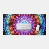 Vibrant Tie Dye Kaleidoscope Rainbow Mandala (Clavier et souris)