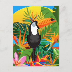 Vibrant Toucan Tropical Rainforest Briefkaart