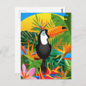 Vibrant Toucan Tropical Rainforest Briefkaart (Voorkant / Achterkant)