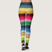 Vibrant Traditionnel Cuisine Mexicaine Leggings (Dos)