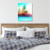 Vibrant Trees Clouds Abstract landschap Canvas Afdruk (Insitu (Slaapkamer))