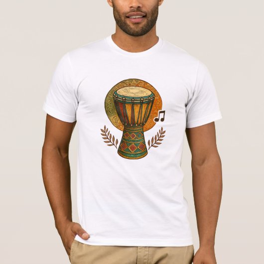 Vibrant Tribal Rhythm T-shirt (Voorkant)