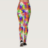 Vibrant Trippy Jiggle Pattern-Leggings Leggings (Achterkant)