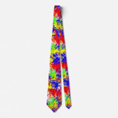 Vibrant Trippy Jiggle Pattern-Stropdas Stropdas (Voorkant)